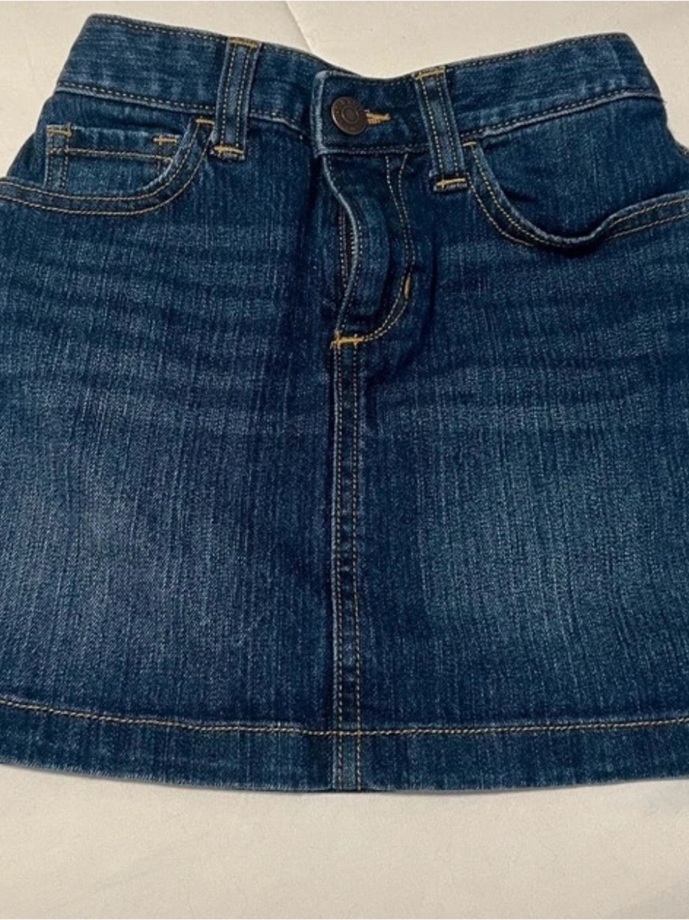 Old Navy Blue Denim A-Line Mini Skirt